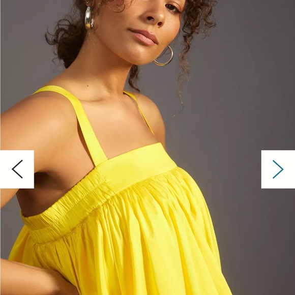 Bloni Square Neck Taffeta Bubble Dress - Picture 7 of 16